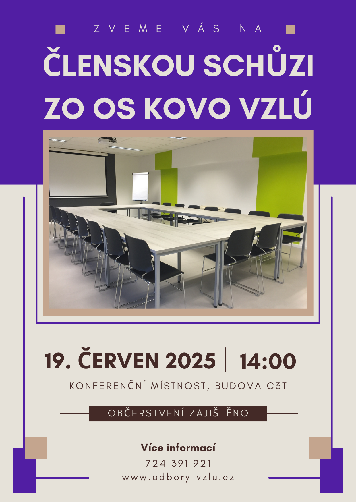 Pozvánka na členskou schůzi